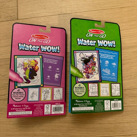 NWT - Melissa & Doug On the Go Water Wow Reusable - Fairy Tale / Animals - Picture 2 of 2